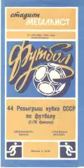 Металлист Харьков - Торпедо Москва 17.09.1984. Кубок СССР
