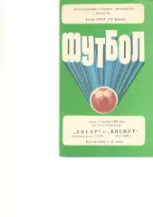 Днепр Днепропетровск - Висмут ГДР 02.10.1985