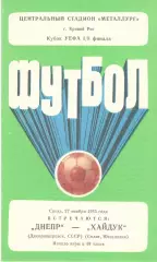 Днепр Днепропетровск - Хайдук Югославия 27.11.1985