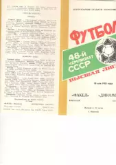 Факел Воронеж - Динамо Киев 18.05.1985