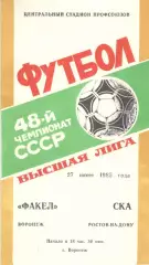 Факел Воронеж - СКА Ростов-на-Дону 27.06.1985