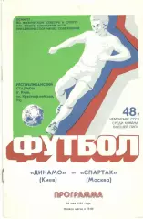 Динамо Киев - СПартак Москва 28.05.1985