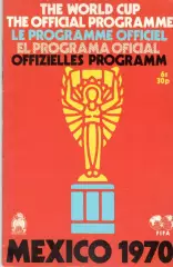 Официальная программа чемпионата мира по футболу 1970 года (Мексика)