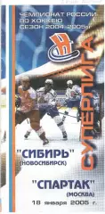 Сибирь Новосибирск - Спартак Москва 18.01.2005. Копия