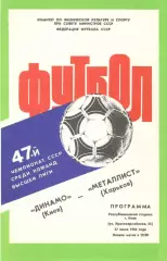 Динамо Киев - Металлист Харьков 27.06.1984