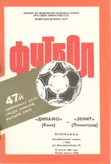 Динамо Киев - Зенит Ленинград 29.08.1984