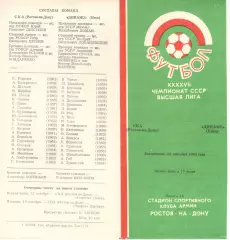 СКА Ростов-на-Дону - Динамо Киев 23.09.1984