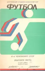 Кайрат Алма-Ата - Динамо Киев 10.03.1984