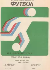 Кайрат Алма-Ата - Нефтчи Баку 27.06.1984