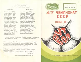 Торпедо Москва - Жальгирис Вильнюс 07.04.1984