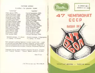 Спартак Москва - Нефтчи Баку 10.04.1984