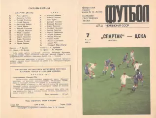 Спартак Москва - ЦСКА 07.05.1984