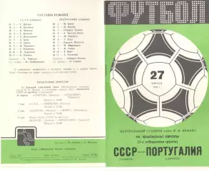 СССР - Португалия 27.04.1983