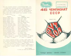 Торпедо Москва - Динамо Тбилиси 28.10.1983