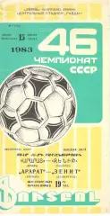 Арарат Ереван - Зенит Ленинград 15.06.1983
