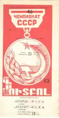 Арарат Ереван - ЦСКА 13.07.1983
