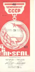 Арарат Ереван - Динамо Москва 29.08.1983