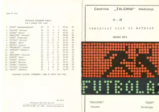 Жальгирис Вильнюс - Зенит Ленинград 1983