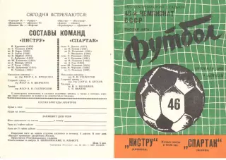 Нистру Кишинев - Спартак Москва 04.04.1983
