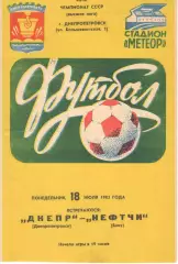 Днепр Днепропетровск - Нефтчи Баку 18.07.1983