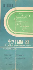 Торпедо Кутаиси - Зенит Ленинград 11.06.1983