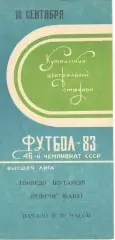 Торпедо Кутаиси - Нефтчи Баку 18.09.1983