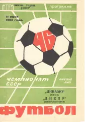 Динамо Минск - Днепр Днепропетровск 11.06.1983.