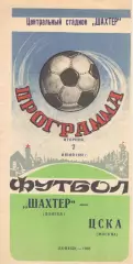 Шахтер Донецк - ЦСКА 07.06.1983.