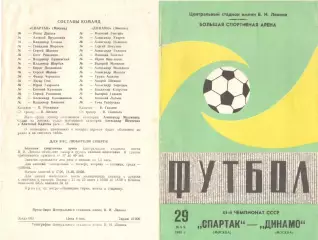 Спартак Москва - Динамо Москва 29.05.1982
