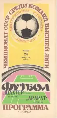 Шахтер Донецк - Арарат Ереван 24.08.1982.