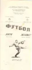 Нефтчи Баку - Металлист Харьков 06.04.1982.