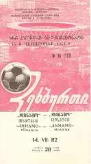 Динамо Тбилиси - Динамо Москва 14.07.1982.
