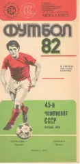 Металлист Харьков - Динамо Москва 24.08.1982.