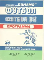 Динамо Минск - Торпедо Кутаиси 14.07.1982