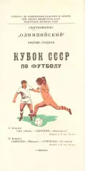 СКА Киев-Шинник; Динамо Москва-Торпедо Тольятти 23 и 24.02.1981. Кубок СССР.