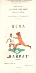 ЦСКА - Кайрат Алма-Ата 29.03.1981