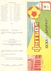 ЦСКА - Арарат Ереван 16.10.1981