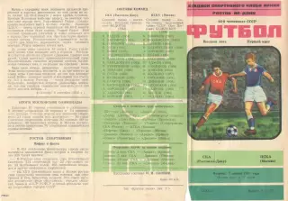 СКА Ростов-на-Дону - ЦСКА 07.04.1981