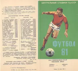 Кайрат Алма-Ата - Динамо Киев 24.06.1981