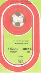 Кубань Краснодар - Динамо Киев 13.05.1981