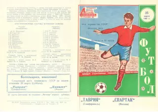 Таврия Симферополь - Спартак Москва 25.03.1981