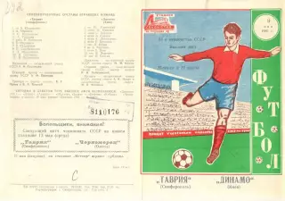 Таврия Симферополь - Динамо Киев 09.05.1981