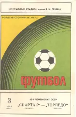 Спартак Москва - Торпедо Москва 03.05.1981
