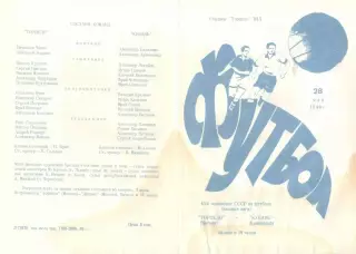 Торпедо Москва - Кубань Краснодар 28.05.1981