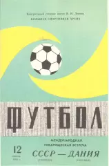 СССР - Дания 18.07.1981