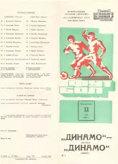 Динамо Москва - Динамо Минск 11.05.1980.