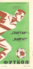 Спартак Москва - Кайрат Алма-Ата 11.05.1980.
