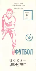ЦСКА - Нефтчи Баку 17.05.1980.