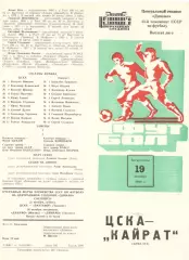 ЦСКА - Кайрат Алма-Ата 19.10.1980.