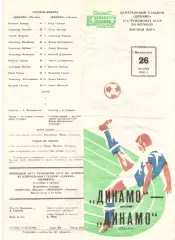 Динамо Москва - Динамо Тбилиси 26.10.1980.